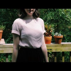 Vintage Baby Pink Sweater Top